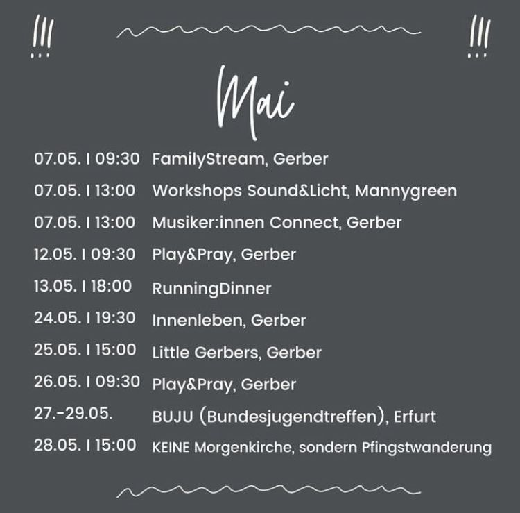 Du betrachtest gerade CC Termine im Mai