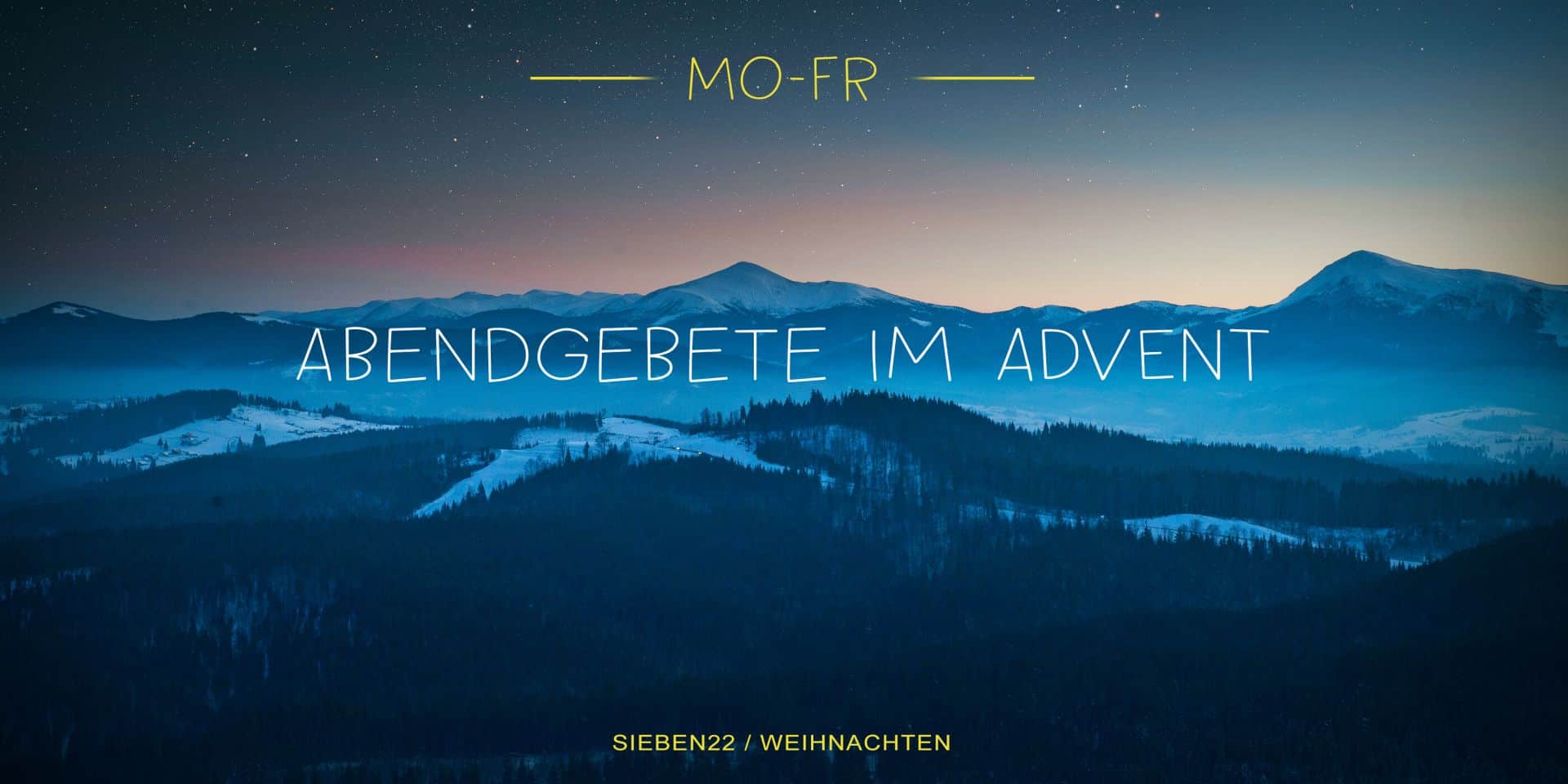 Du betrachtest gerade SIEBEN22 / Weihnachten